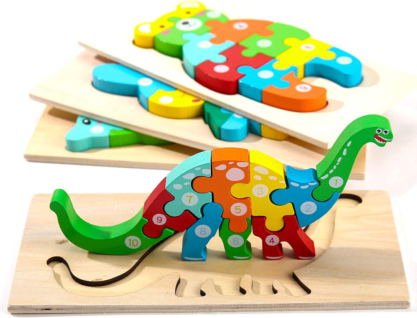 3D Wooden Jigsaw Puzzle Montessori Educational