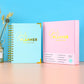 Elegant Colorful 6 Month Daily, Monthly, and Weekly  Journal/Diary/Planner Set  ***Comes W/FREE PEN***