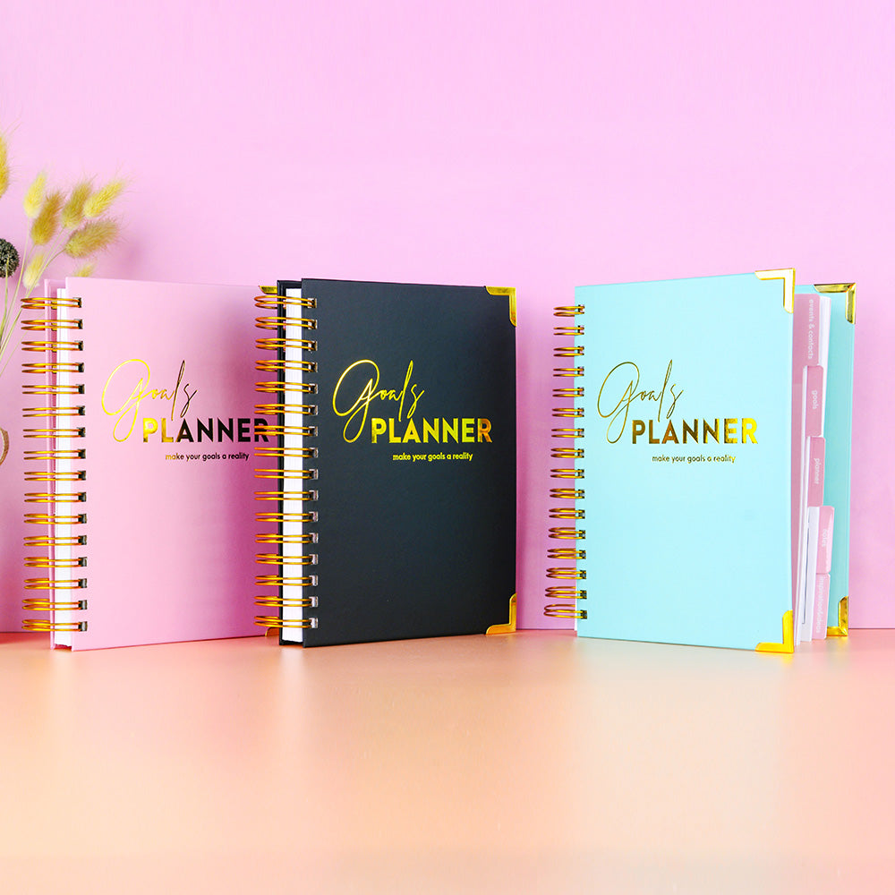 Elegant Colorful 6 Month Daily, Monthly, and Weekly  Journal/Diary/Planner Set  ***Comes W/FREE PEN***