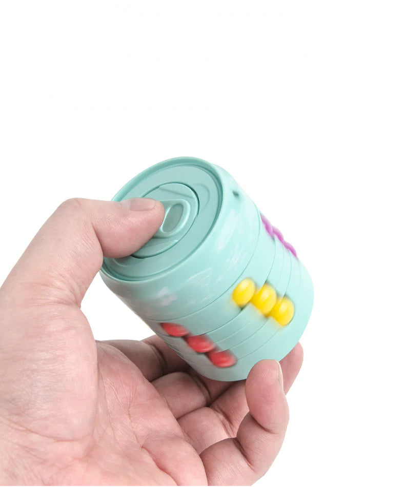 Stress Relief  Fidget Cube Can Spinning Device  for Brain and Eye-hand Coordination, Play, and More!