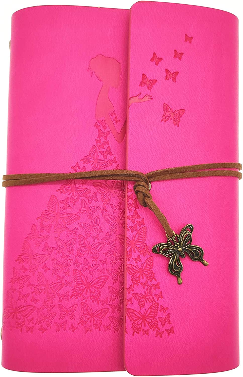 Princess Butterflies Skirt Refillable Leather Sketch Travelers Journal/Planner