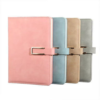 Soft Moleskine Leather Classic Magnetic U-Shaped Buckle Journal NoteBook  Planner ****COMES W/FREE PEN****