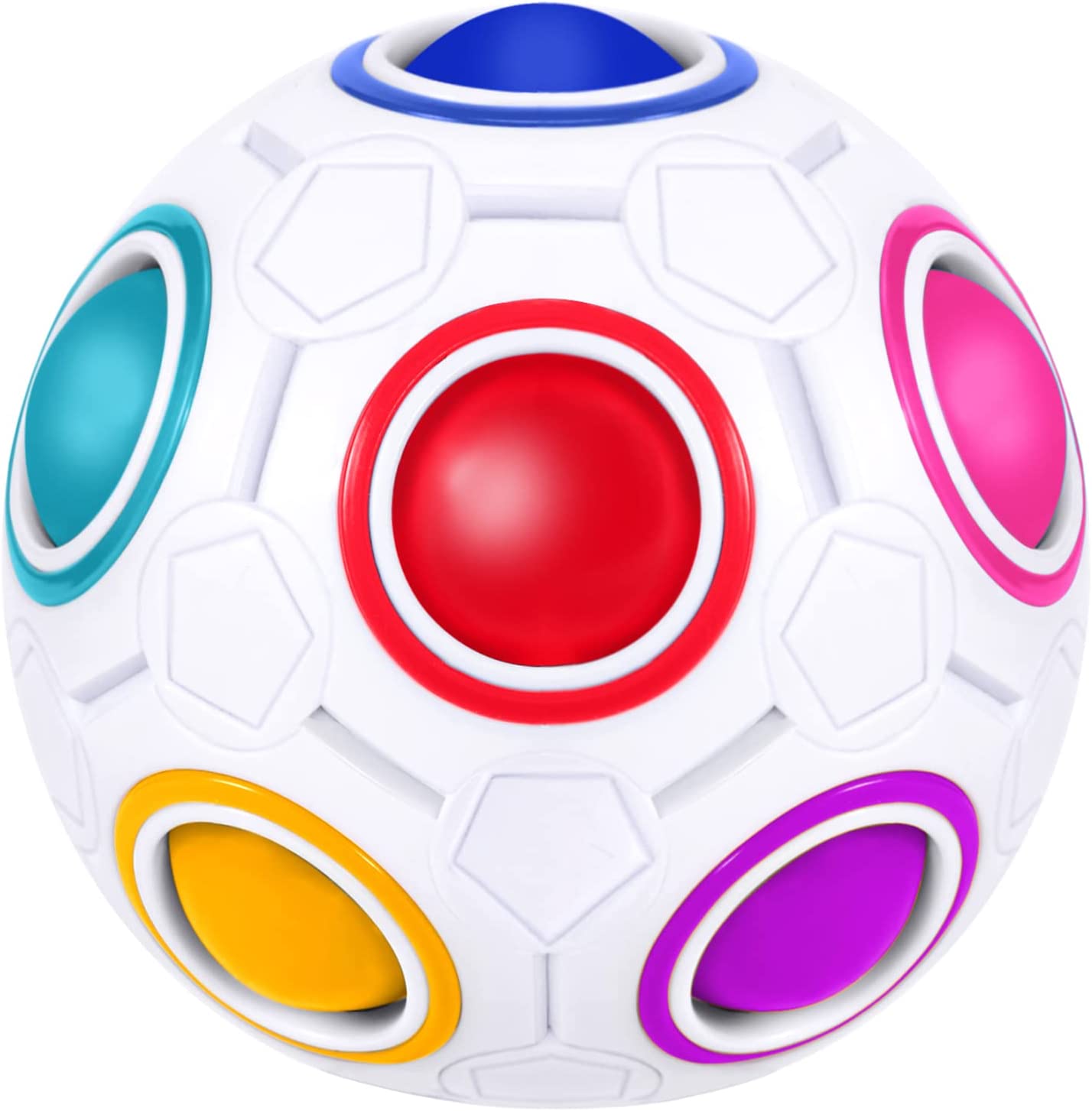 Fidget Rainbow Stress Relief Ball for Children Teens & Adults