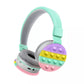 Wireless Bluetooth Bubble Pop Fidget Headset for Children and Adults.