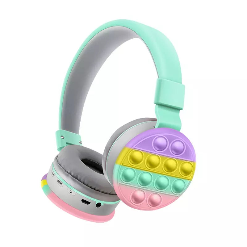 Wireless Bluetooth Bubble Pop Fidget Headset for Children and Adults.