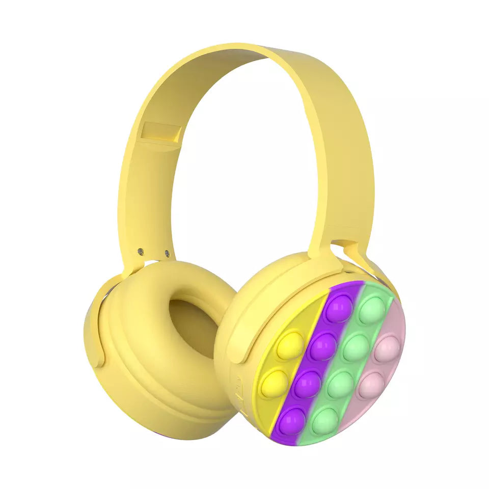 Wireless Bluetooth Bubble Pop Fidget Headset for Children and Adults.