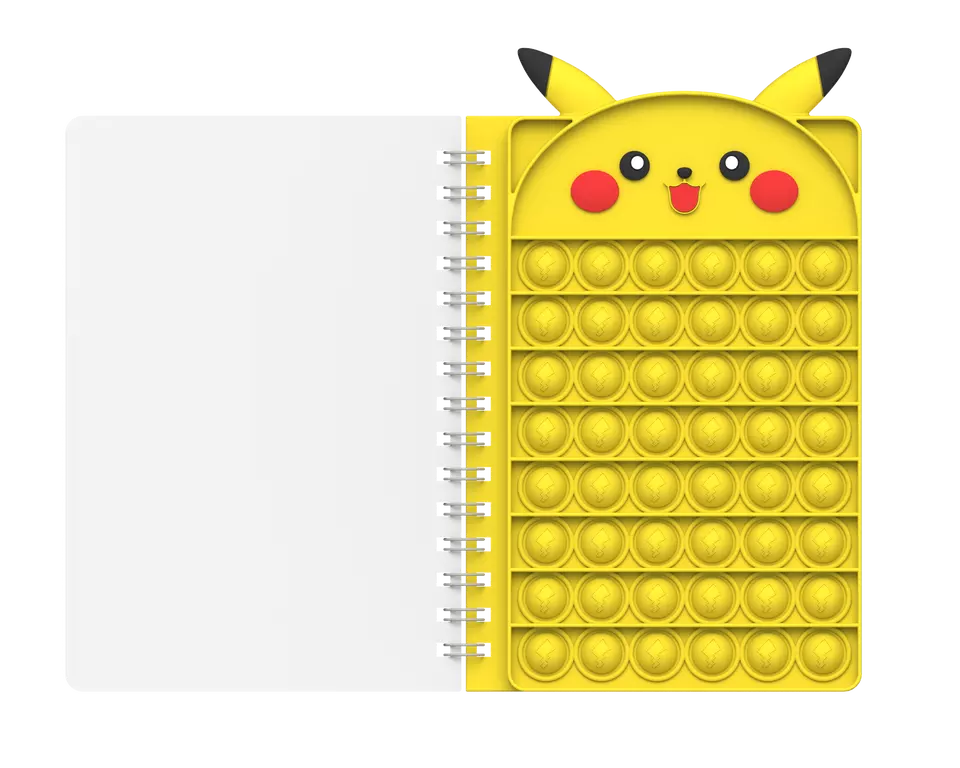 Pop-it Fidget Notebook for Journaling, Drawing, Planning, and Stress decompressor.