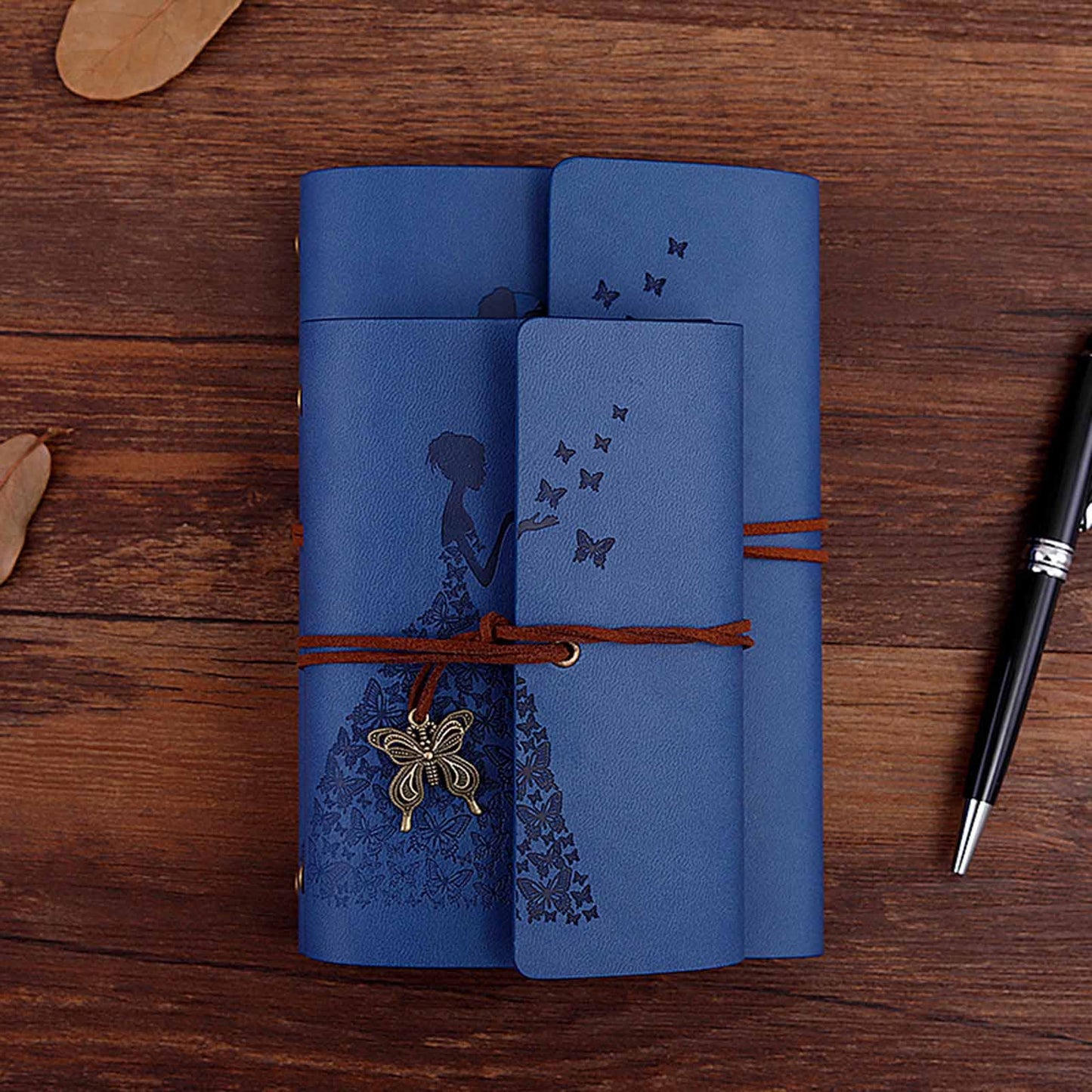 Princess Butterflies Skirt Refillable Leather Sketch Travelers Journal/Planner