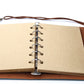 Refillable Leather Sketch Travelers Journal/Planner  Notebook -A5 Travel Journal *** W/ FREE 50 sheets/100 pages refillable lined paper and pen***